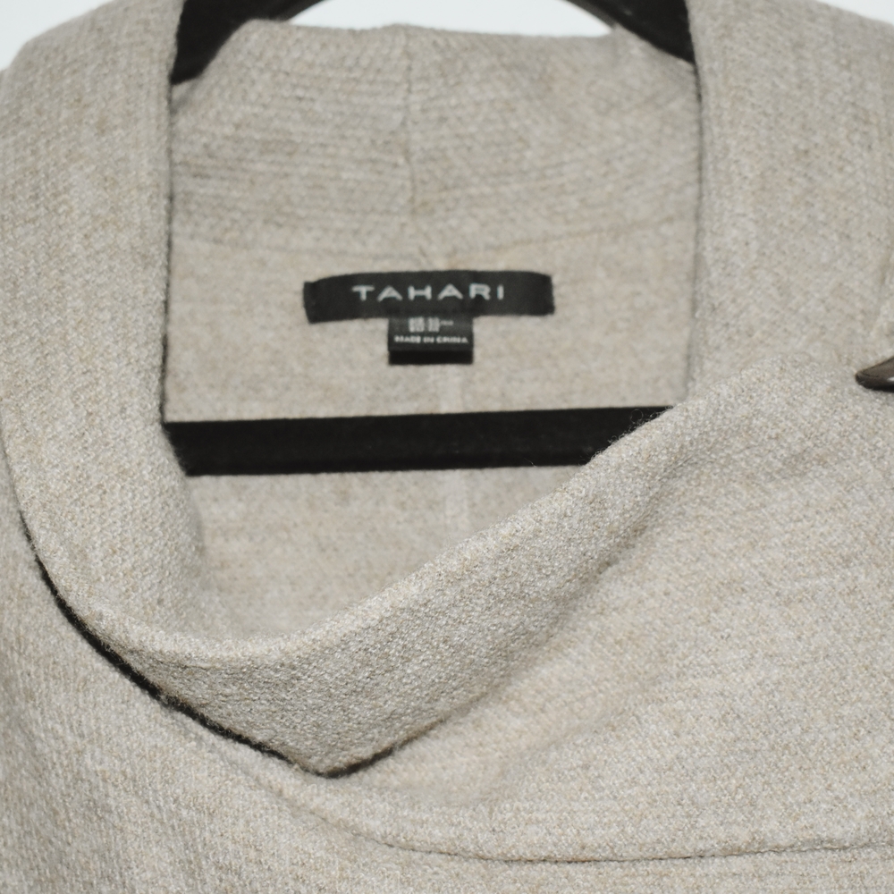 Tahari Light Tan Wool Blend Jacket